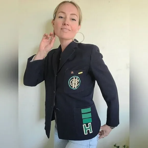 Bernstein Navy Wool Prep Jacket S-M - Picture 9 of 12